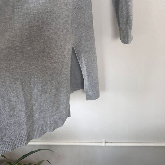 Verve Ami Women's Open Front Duster Cardigan Sweater Size L Grey - Picture 9 of 9